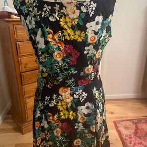 Navy floral dress